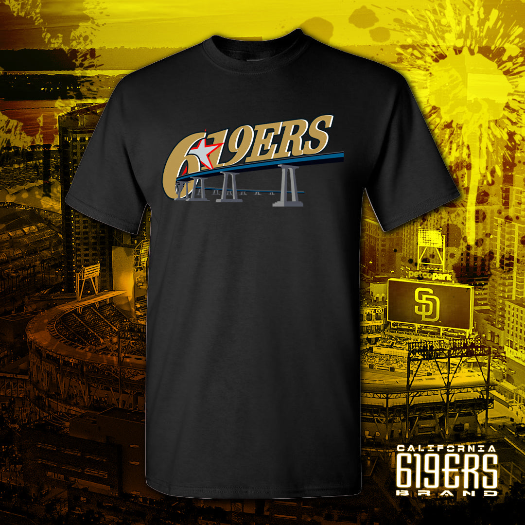 "San Diego 619ers (76ers)" Midweight Soft Fitted - Short Sleeve T-Shirt