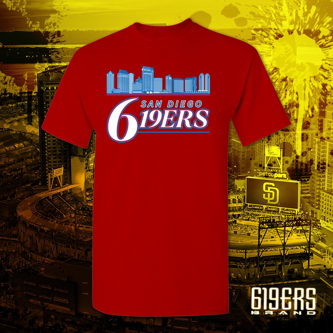 "San Diego 619ers (Clippers)" Midweight Soft Fitted - Short Sleeve T-Shirt