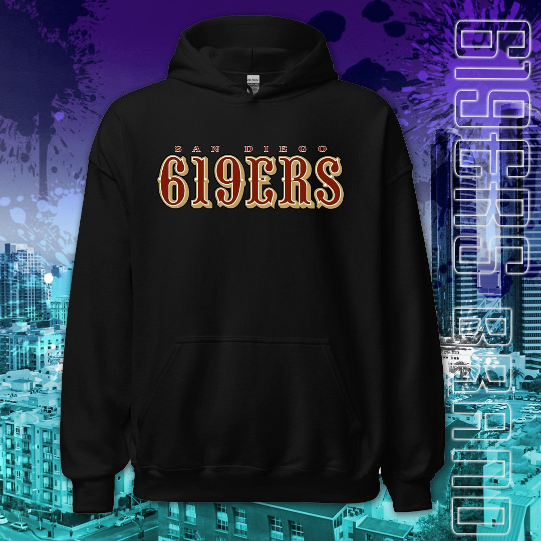 "San Diego 619ers (49ers)" Midweight - Pullover Hoodie