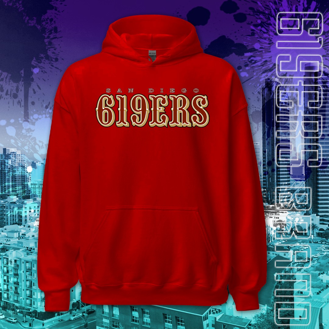 "San Diego 619ers (49ers)" Midweight - Pullover Hoodie