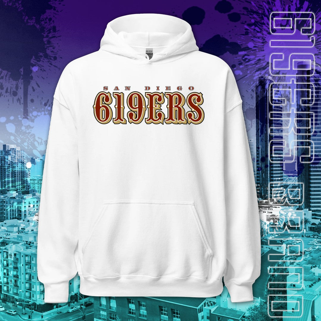 "San Diego 619ers (49ers)" Midweight - Pullover Hoodie