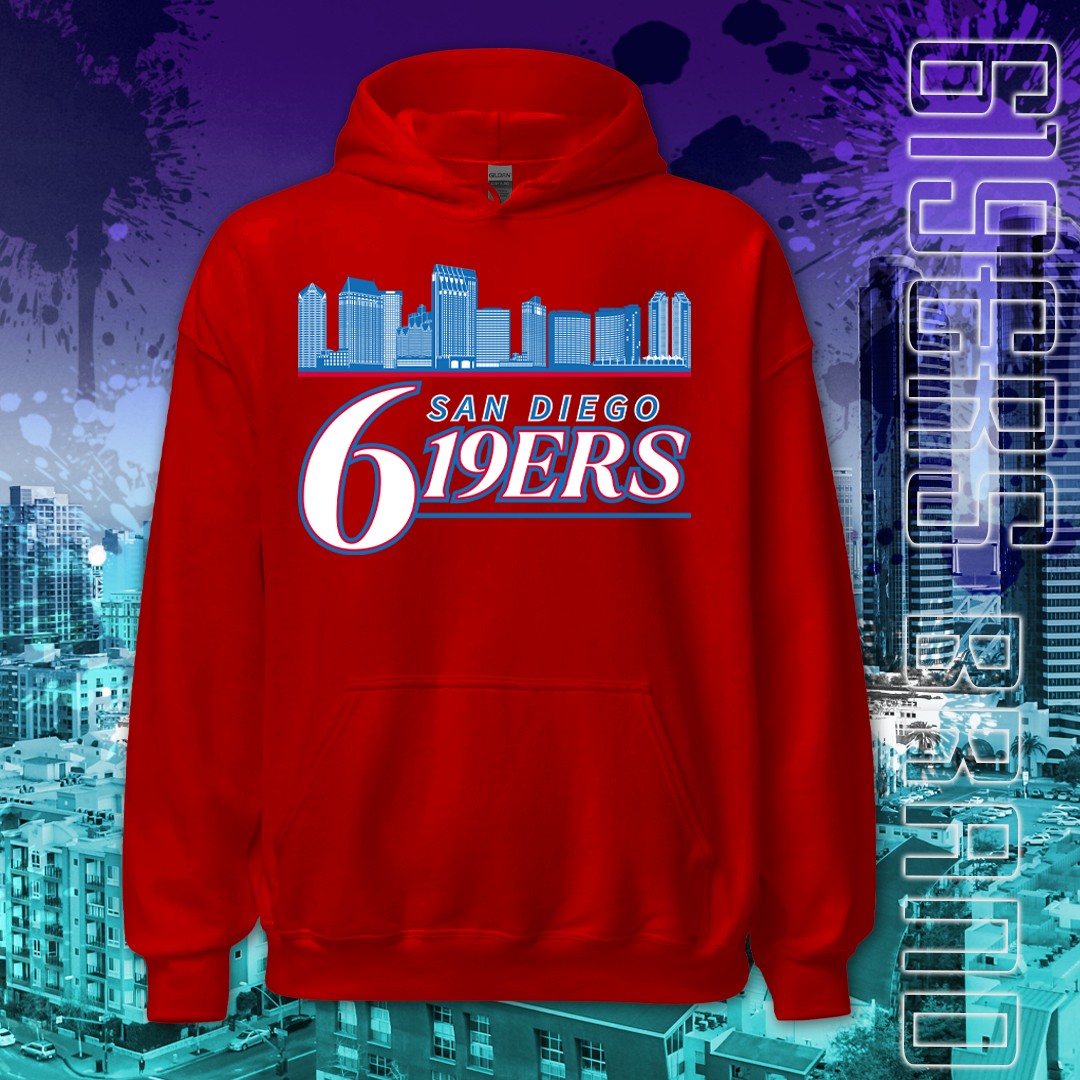 "San Diego 619ers (Clippers)" Midweight - Pullover Hoodie